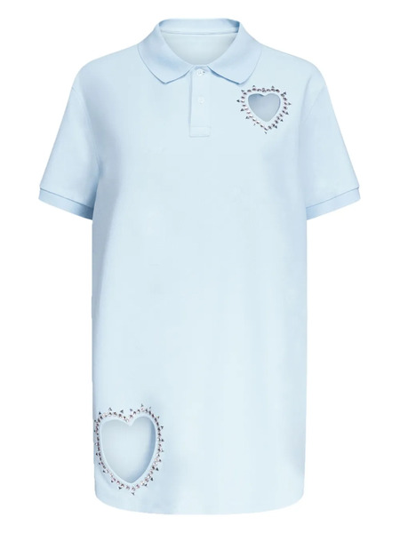  Area Crystal-embellished Cut-out Minidress - Blue 