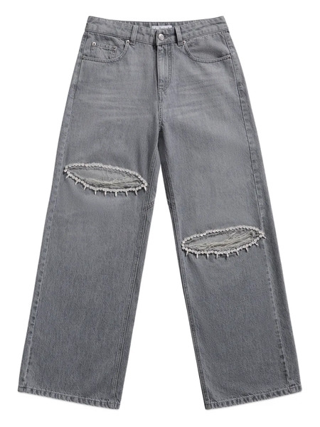  Area Crystal-embellished Jeans - Grey 