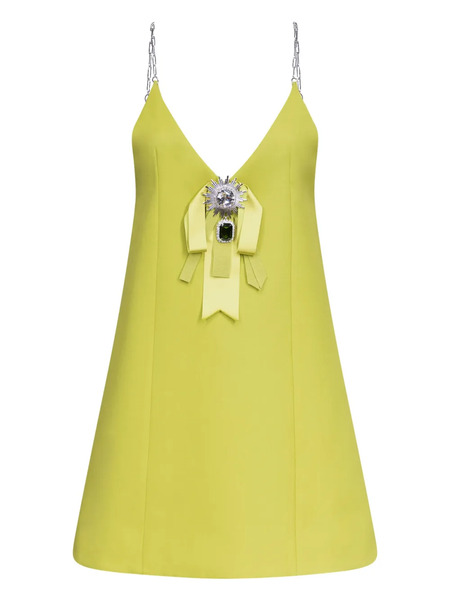  Area Crystal-embellished Mini Dress - Green 