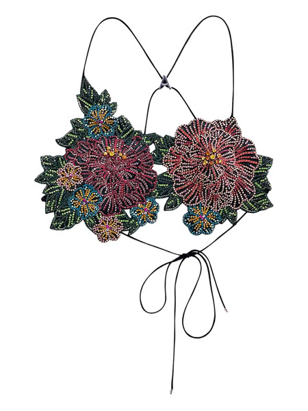  Area Crystal-flower Top - Multicolour 