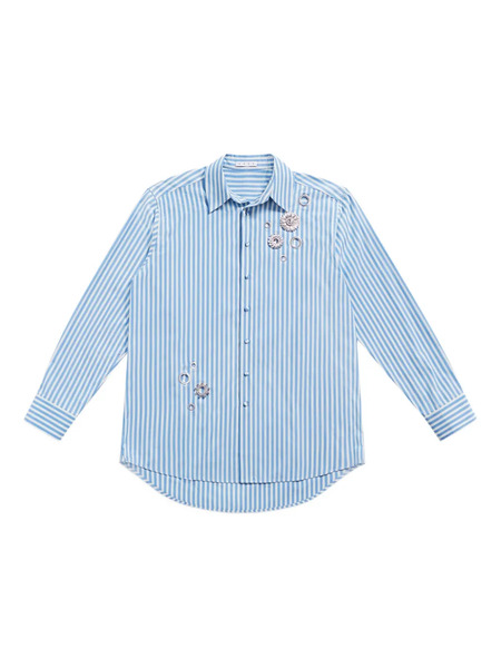  Area Striped Shirt - Blue 