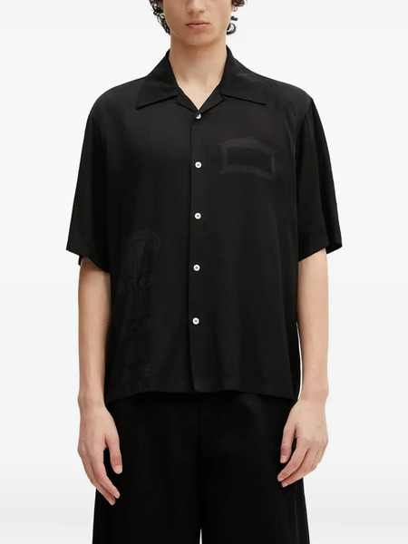  Aries Ancient Column Short-sleeve Shirt - Black 