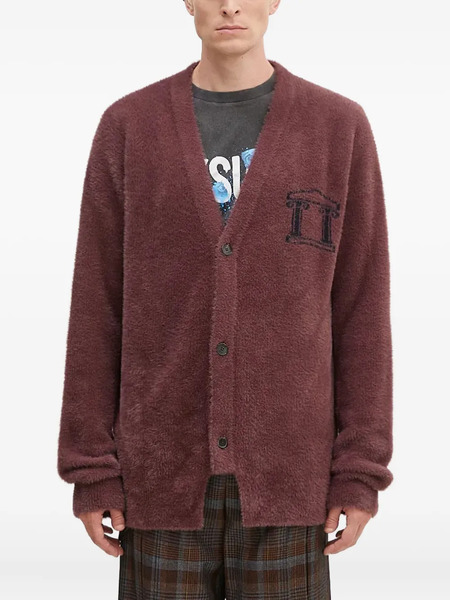  Aries Chenille-knit Cardigan - Brown 
