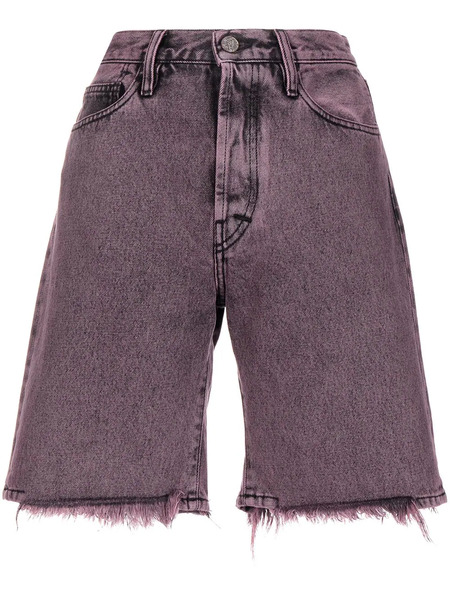  Aries Cut-off Denim Shorts - Pink 