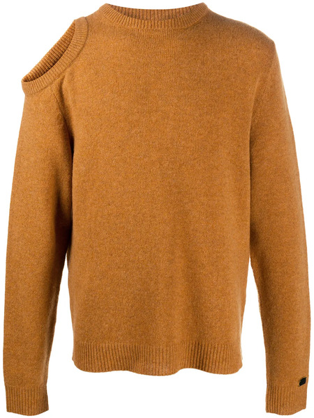  Aries Cut-out Knitted Jumper - Orange 