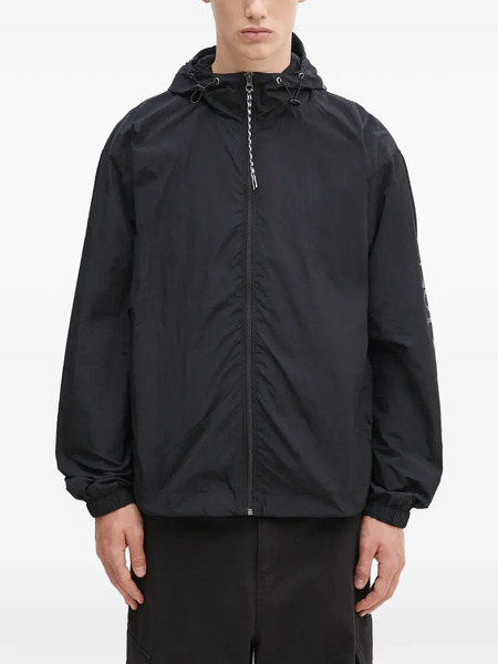  Aries Hooded Zip Jacket - Black 