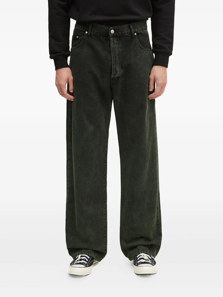  Aries Logo-patch Jeans - Green 