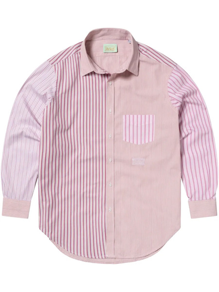  Aries Striped Button-up Shirt - Pink 