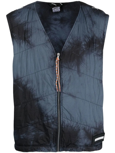  Aries Tie-dye Gillet - Black 