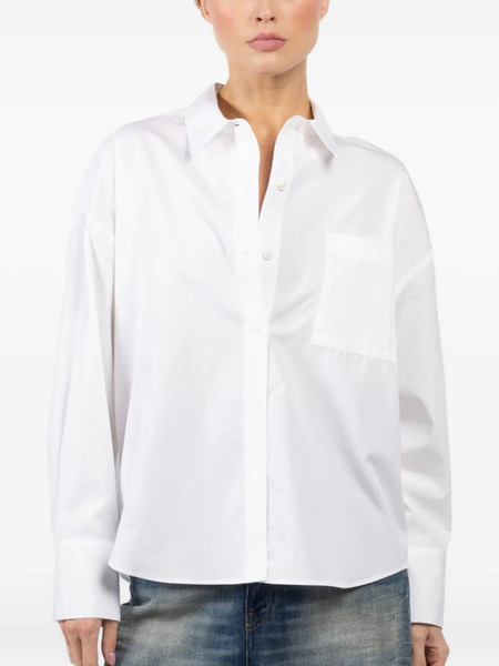  Arlo Mott Side-slit Shirt - White 