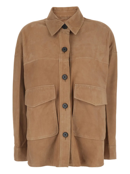  Arma Button Patch Pocket Jacket - Brown 