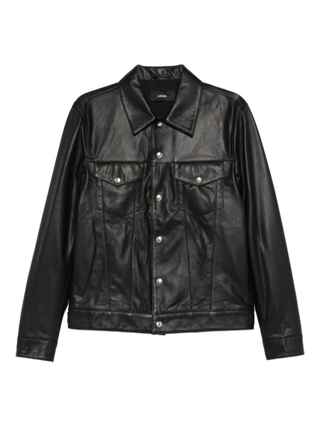  Arma Buttoned Flap-pockets Shirt Jacket - Black 