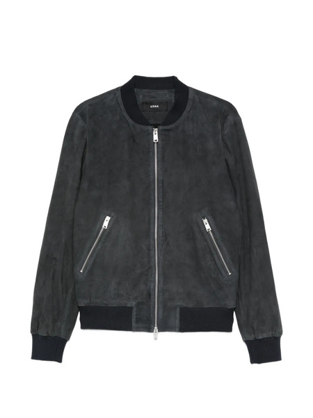  Arma Didier Suede Bomber Jacket - Blue 