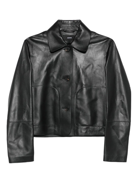  Arma Emy Leather Jacket - Black 