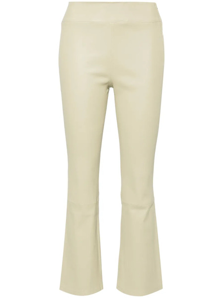  Arma Flared Leather Trousers - Neutrals 