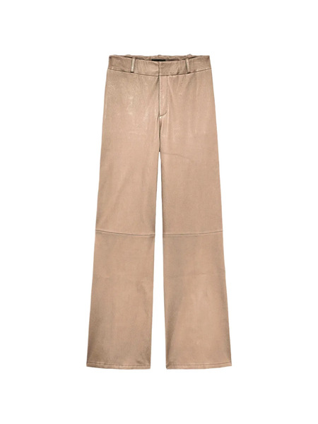  Arma Karina Panelled Leather Trousers - Neutrals 