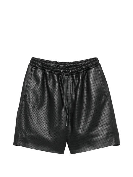  Arma Leather Deck Shorts - Black 
