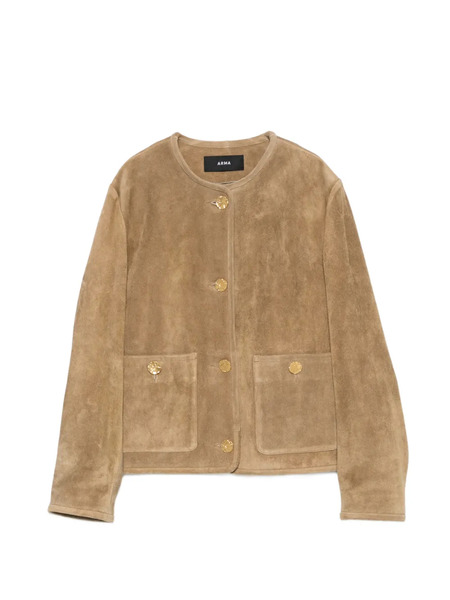  Arma Leather Jacket - Neutrals 