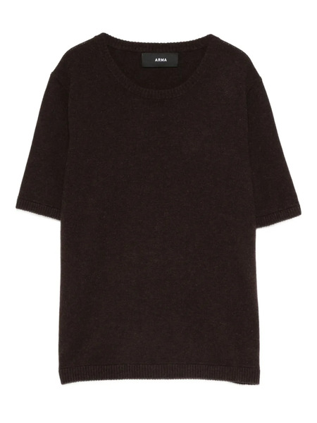  Arma Short-sleeve Round-neck Sweater - Black 