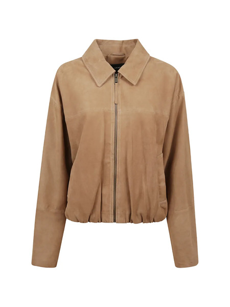  Arma Zip-up Suede Jacket - Brown 