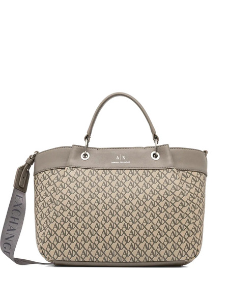  Armani Exchange Allover-pattern Tote Bag - Neutrals 