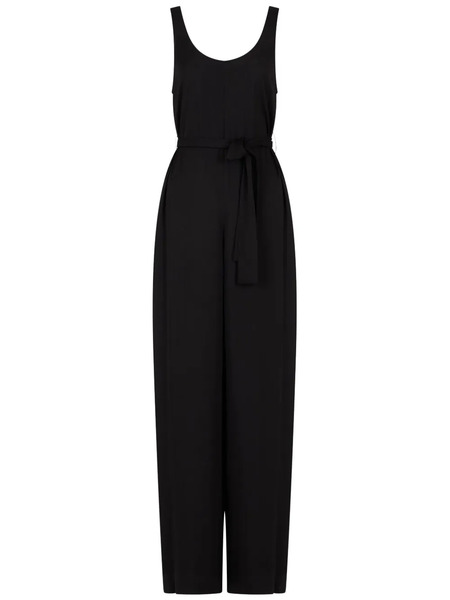  Armani Exchange Belted Jumpsuit - Black 
