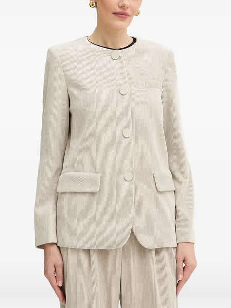  Armani Exchange Button Corduroy Blazer - Neutrals 