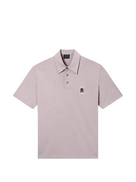  Armani Exchange Button Polo Shirt - Grey 