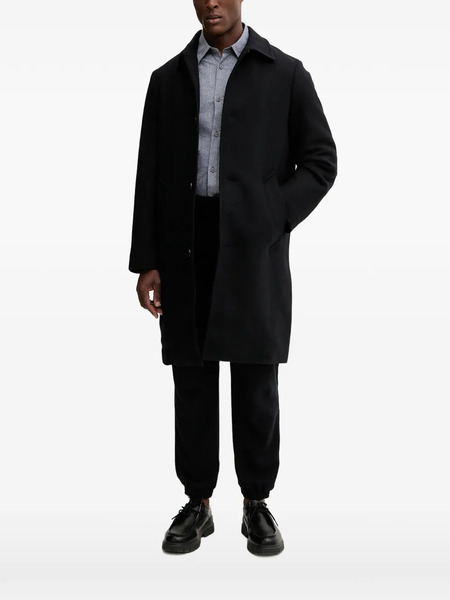  Armani Exchange Buttoned Coat - Black 