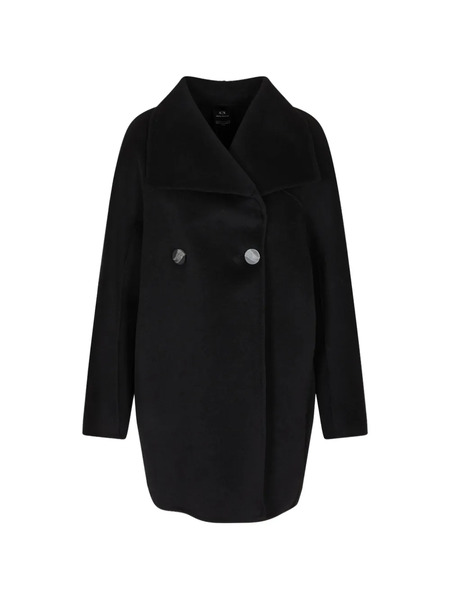  Armani Exchange Buttoned Coat - Black 