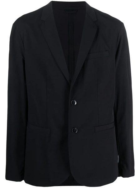  Armani Exchange Buttoned-up Single-breasted Blazer - Blue 