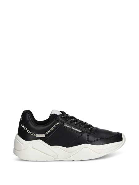  Armani Exchange Chain-embellished Trainers - Black 