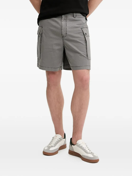  Armani Exchange Checked Cargo Shorts - Grey 