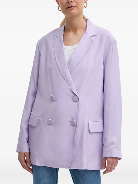  Armani Exchange Double-breasted Blazer - Purple 
