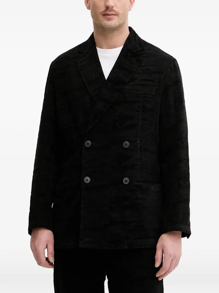  Armani Exchange Double-breasted Jacket - Black 