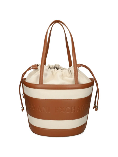  Armani Exchange Drawstring-closure Bucket Bag - Neutrals 