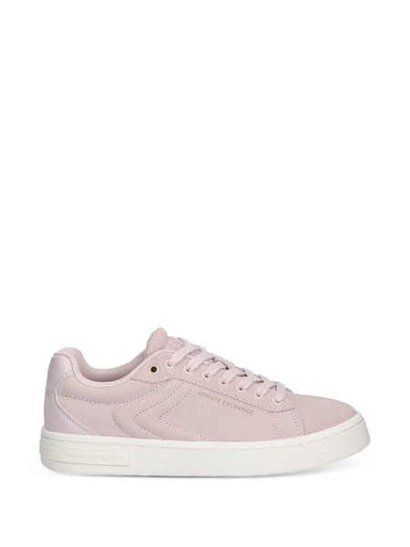  Armani Exchange Embossed Details Sneakers - Pink 
