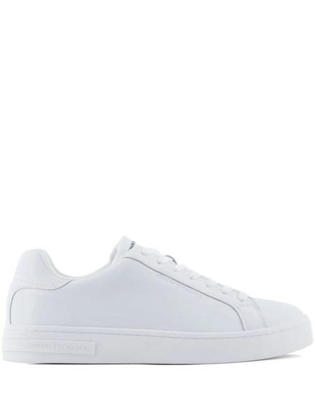  Armani Exchange Leather Sneakers - White 