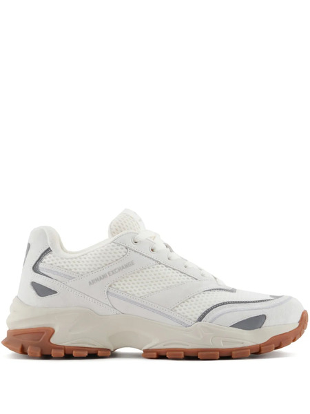  Armani Exchange Leather Sneakers - White 