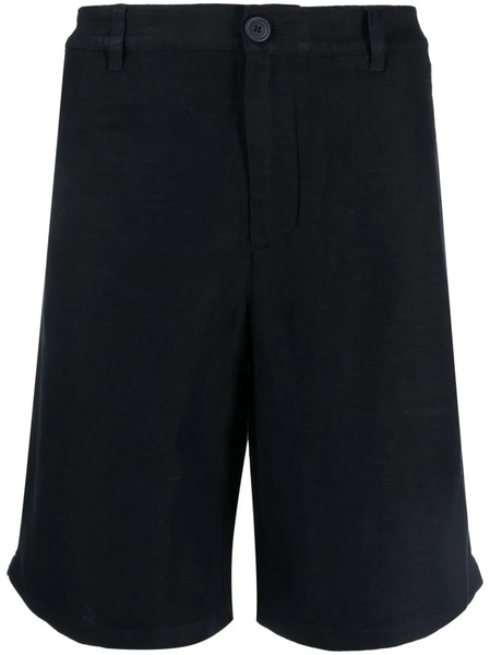  Armani Exchange Linen Bermuda Shorts - Blue 