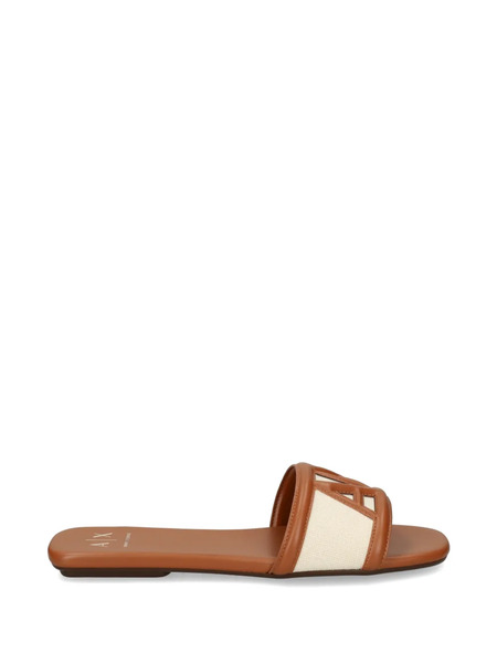  Armani Exchange Logo-detail Sandals - Neutrals 