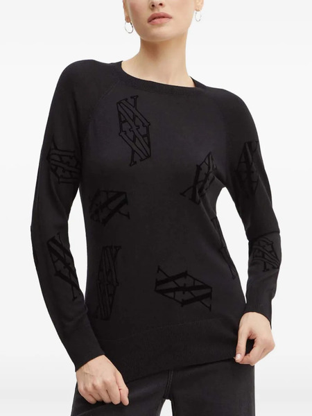  Armani Exchange Logo-embellished Sweater - Black 