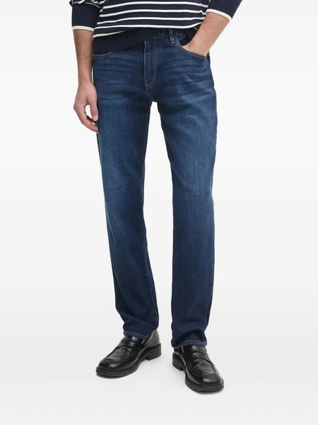  Armani Exchange Logo-embroidered Jeans - Blue 