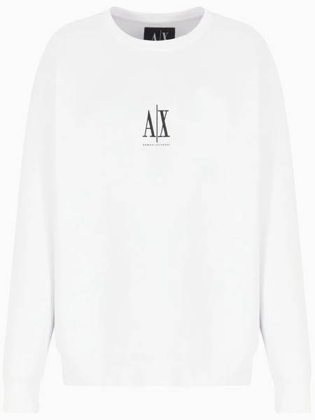  Armani Exchange Logo-embroidered Sweatshirt - White 