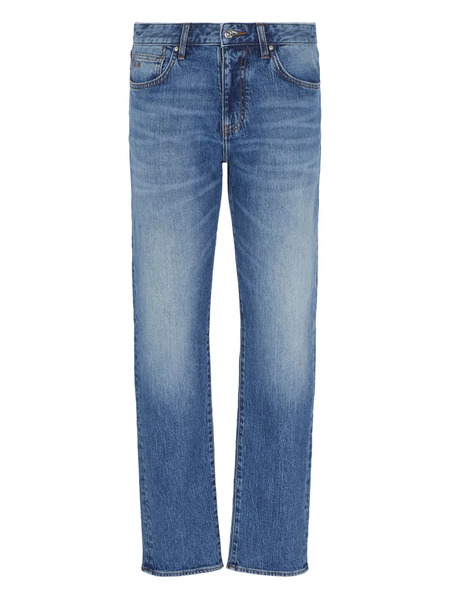  Armani Exchange Logo-patch Jeans - Blue 