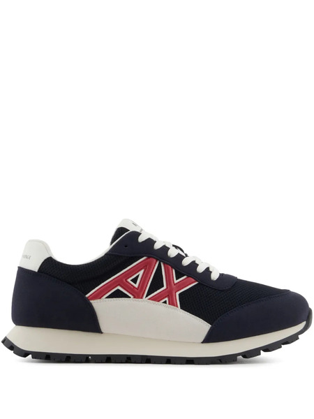  Armani Exchange Logo-patch Sneakers - Blue 