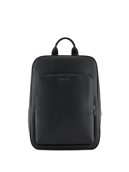  Armani Exchange Logo-plaque Backpack - Black 