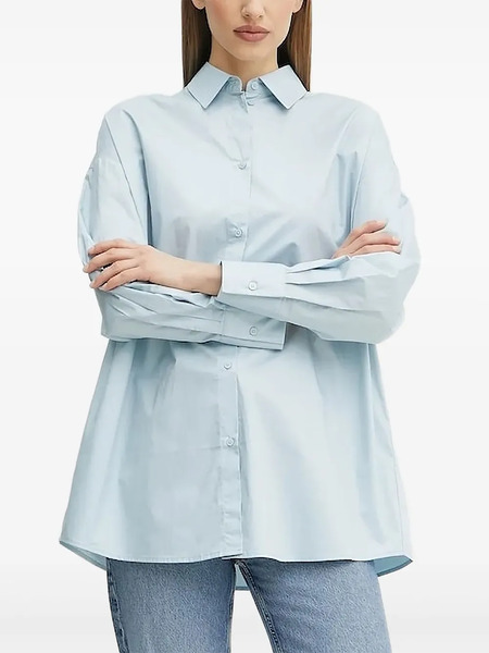  Armani Exchange Logo-plaque Shirt - Blue 