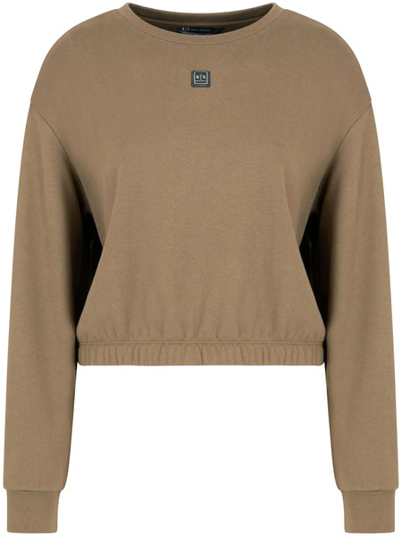  Armani Exchange Logo-plaque Sweatshirt - Brown 