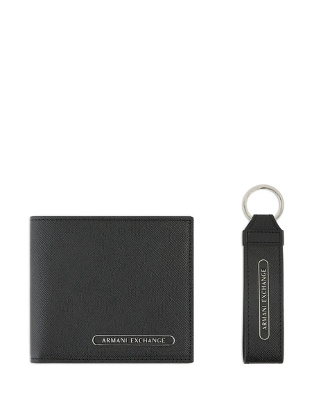  Armani Exchange Logo-plaque Wallet - Black 